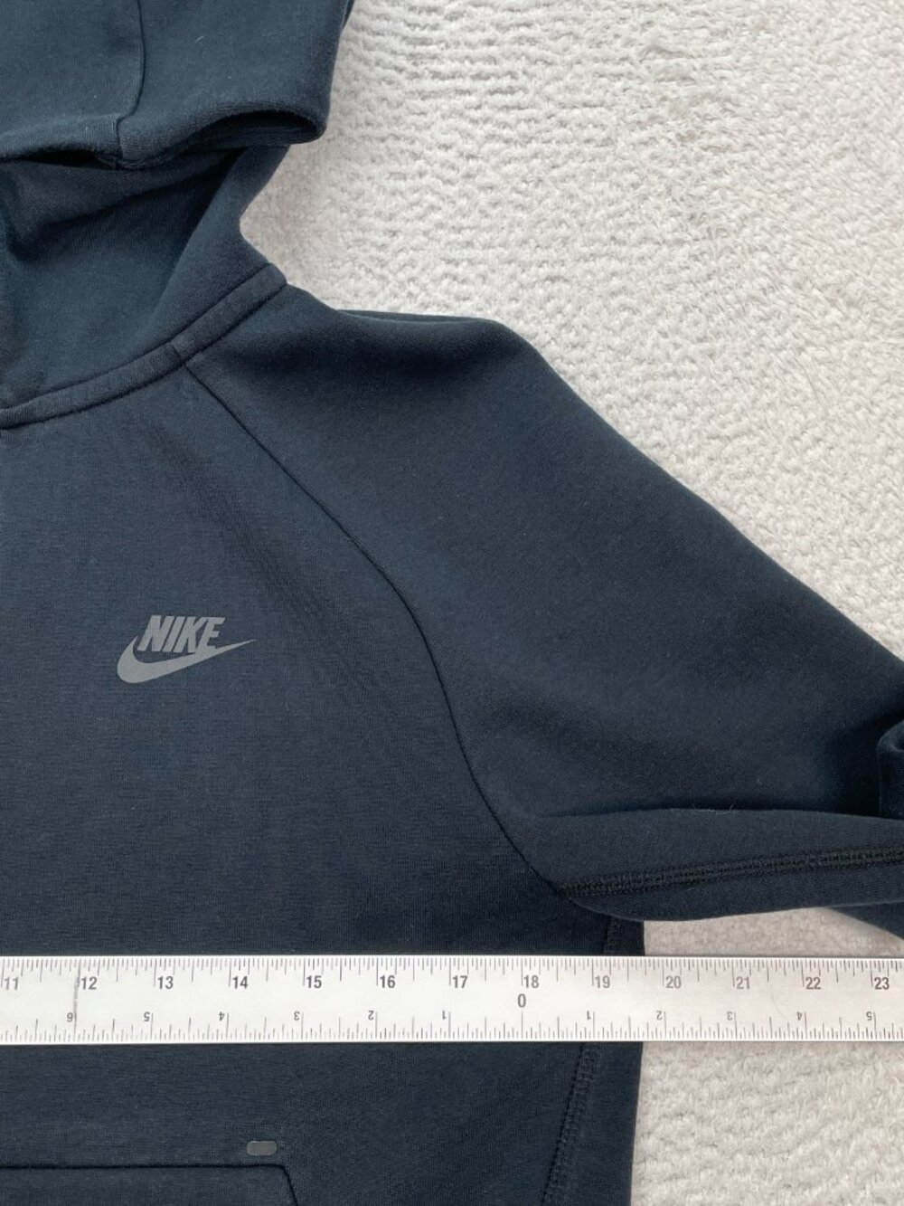 Nike sportswear tech fleece hoodie mens size small black full zip - Picture 4 of 8